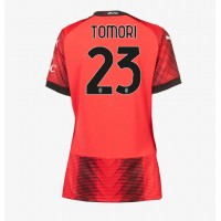 Camisa de Futebol AC Milan Fikayo Tomori #23 Equipamento Principal Mulheres 2023-24 Manga Curta